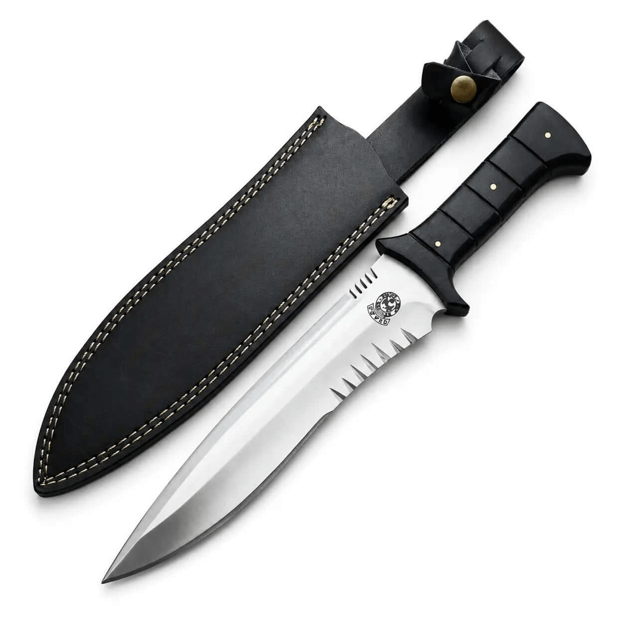 Leon Kennedy Resident Evil 4 knife replica with leather sheath