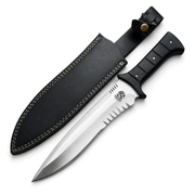 Leon Kennedy Resident Evil 4 knife replica with leather sheath