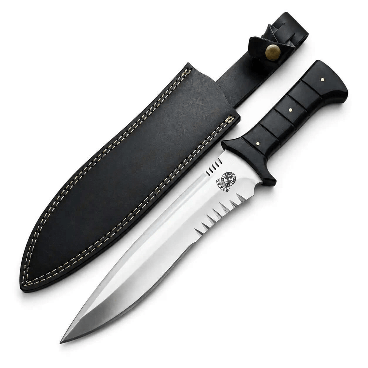Leon Kennedy Resident Evil 4 knife replica with leather sheath
