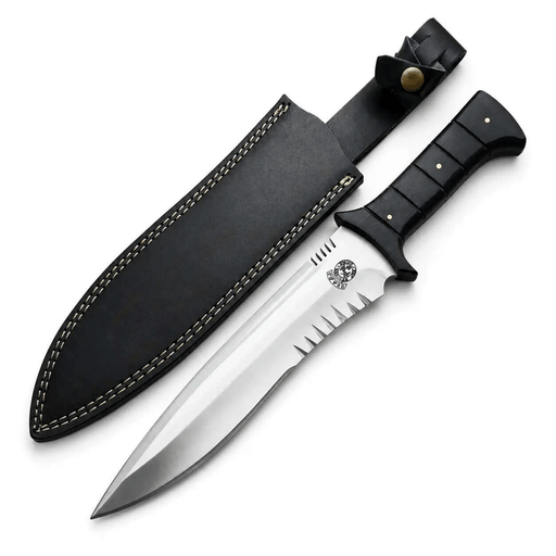 Leon Kennedy Resident Evil 4 knife replica with leather sheath