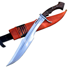 300 King Leonidas Spartan sword replica with curved sharpened blade