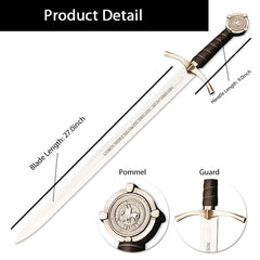 Knight’s Oath Templar Sword Historical And Fantasy Replica Sword