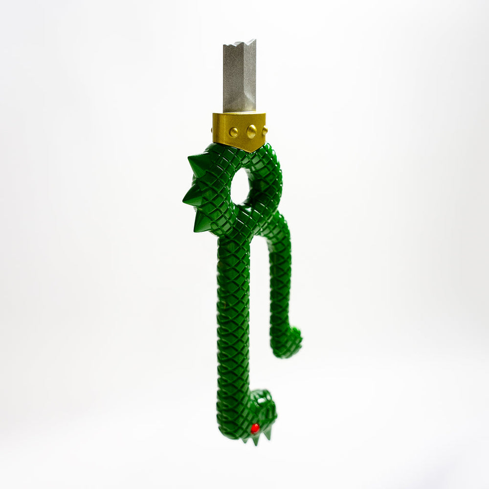 Meliodas Dragon Handle broken sword replica with green dragon-like hilt