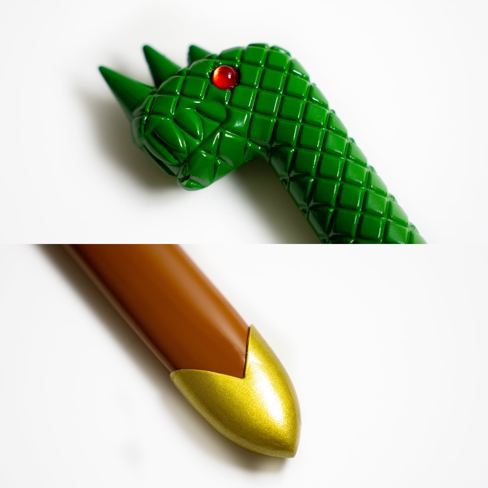 Meliodas Dragon Handle broken sword replica with green dragon-like hilt