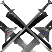 Drizzt Icingdeath and Twinkle metal scimitar replica set