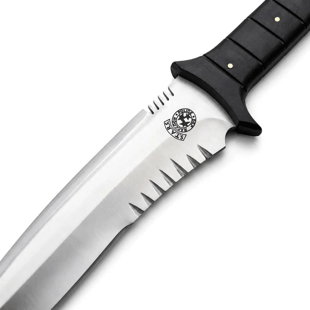 Leon Kennedy Resident Evil 4 knife replica with leather sheath