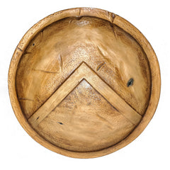 King Leonidas Spartan shield replica with lambda symbol