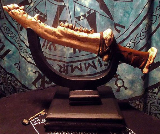 Supernatural Dean First Blade knife replica with wooden display stand