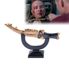 Supernatural Dean First Blade knife replica with wooden display stand
