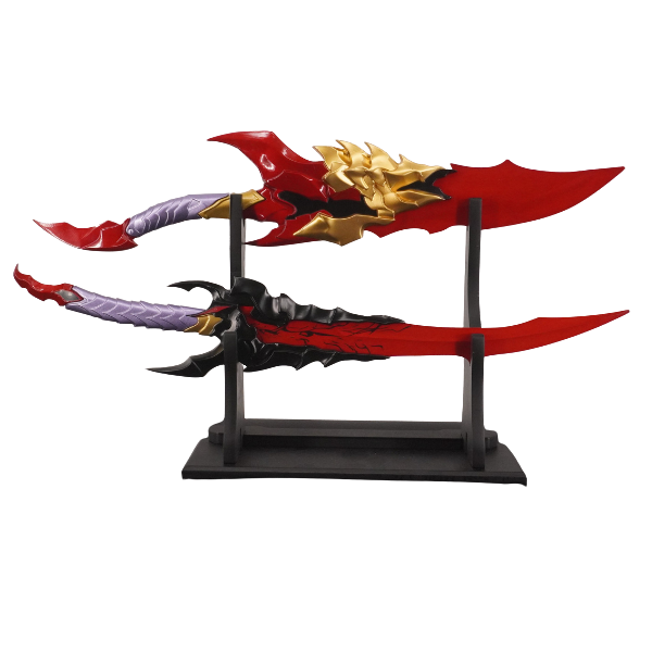 Solo Leveling Kamish's Wrath engraved metal twin daggers replica
