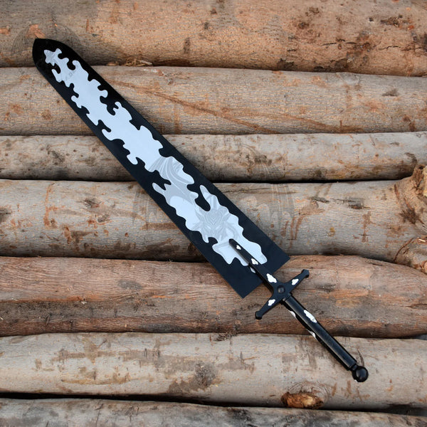 Black Clover Asta Demon Slayer Sword replica with dual-tone finish