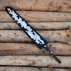 Black Clover Asta Demon Slayer Sword replica with dual-tone finish