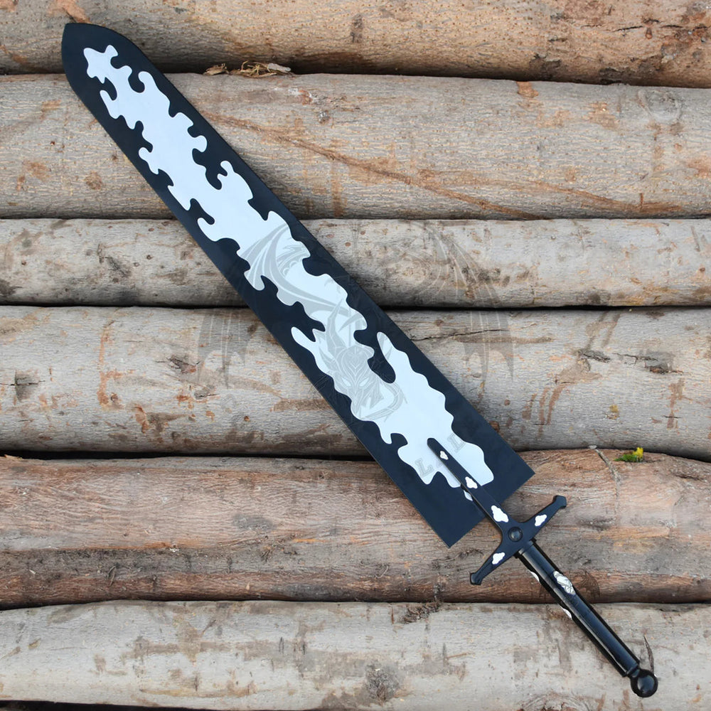 Black Clover Asta Demon Slayer Sword replica with dual-tone finish