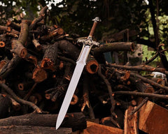 Handmade Atlantean Sword | Conan the Barbarian Replica | Fantasy Broadsword | LARP Cosplay Prop | Groomsmen Gift for Him Halloween Costume