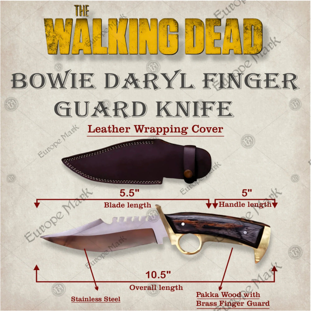 The Walking Dead Daryl Dixon knife replica with sheath