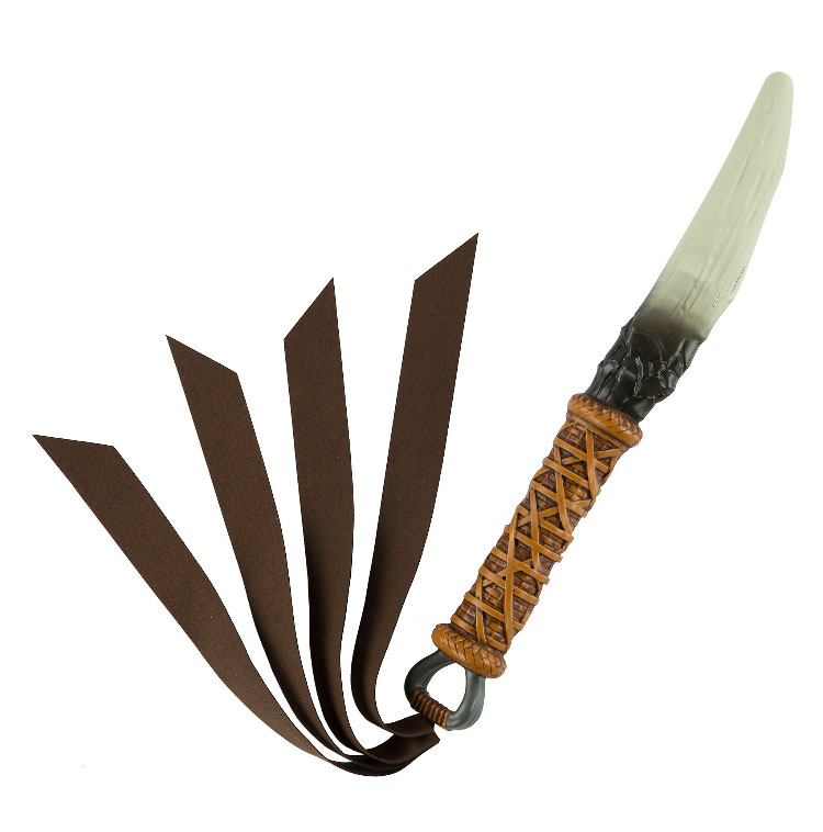 Avatar Na'vi hunting knife replica with leather sheath