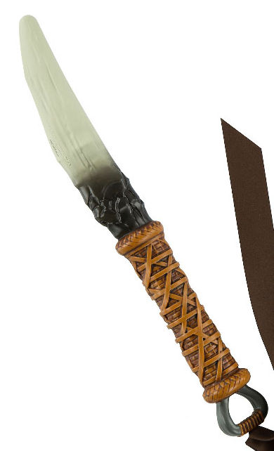 Avatar Na'vi hunting knife replica with leather sheath