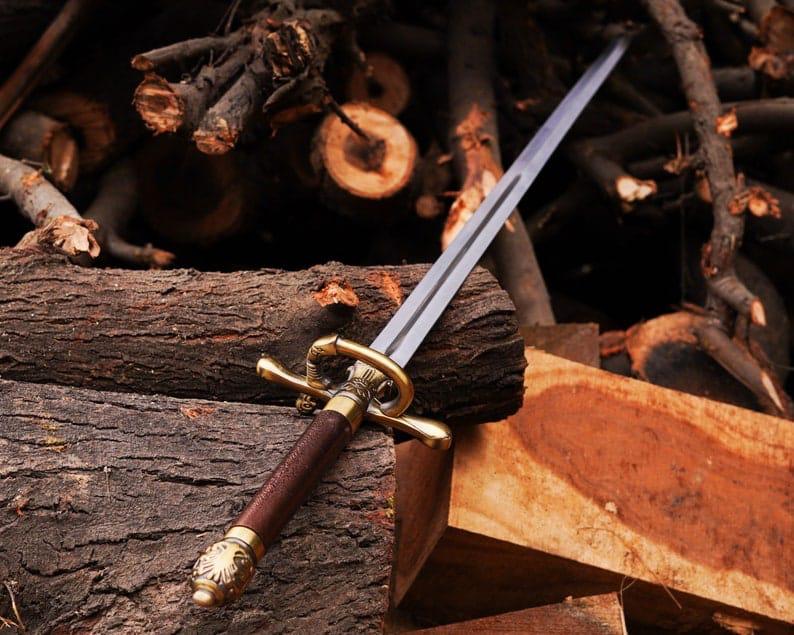 Handmade Needle Sword Arya Stark Replica, Hand Forged Game Inspired Fantasy Sword, Movie Display Sword, Cosplay Collectible, Wall Hanging