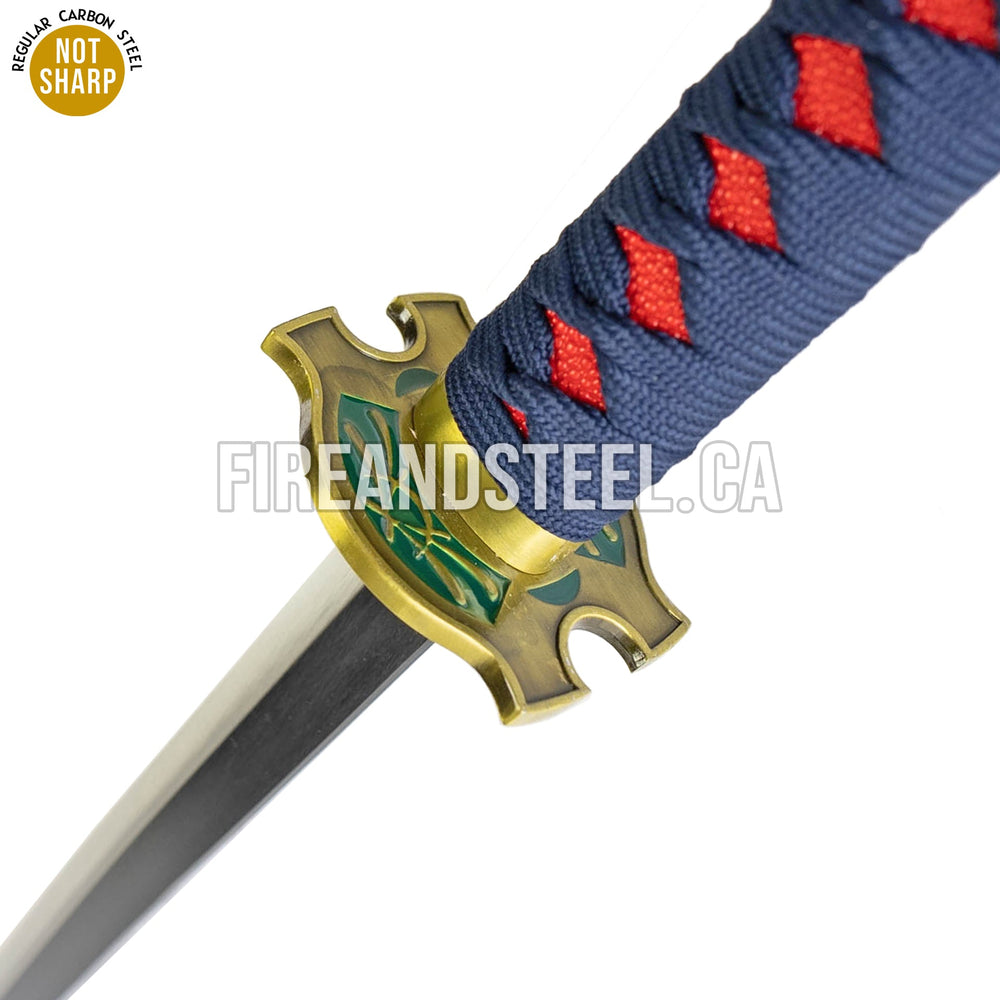 Fairy Tail Erza Clear Heart katana replica with wooden sheath