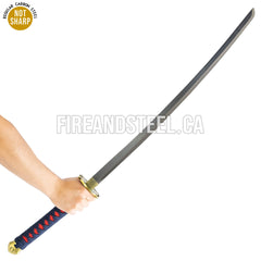 Fairy Tail Erza Clear Heart katana replica with wooden sheath