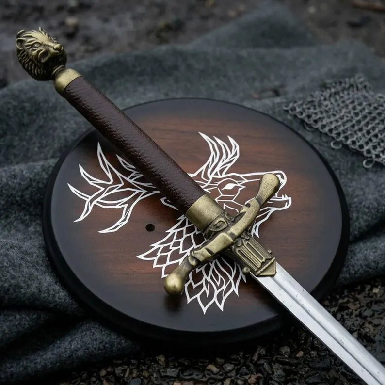 Handmade Needle Sword Arya Stark Replica, Hand Forged Game Inspired Fantasy Sword, Movie Display Sword, Cosplay Collectible, Wall Hanging