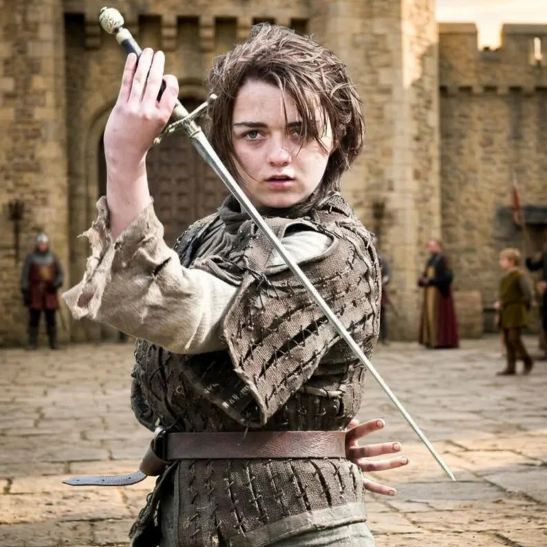 Handmade Needle Sword Arya Stark Replica, Hand Forged Game Inspired Fantasy Sword, Movie Display Sword, Cosplay Collectible, Wall Hanging