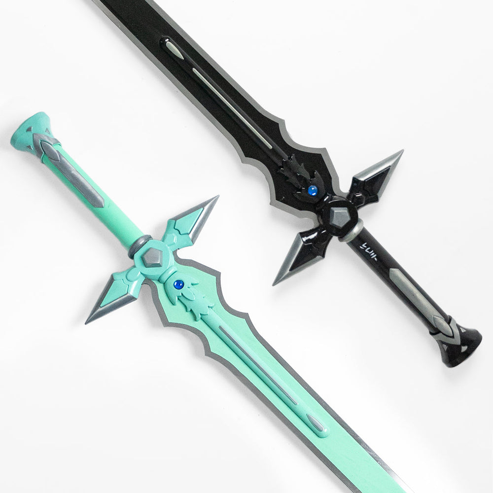 Kirito Dark Repulser Sword replica with leather sheath