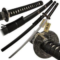 Captain Nathan Algren katana replica with wooden display stand