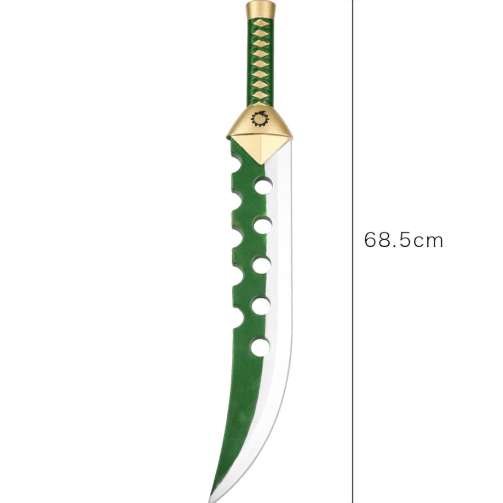 Meliodas Lostvayne sword replica in green and silver