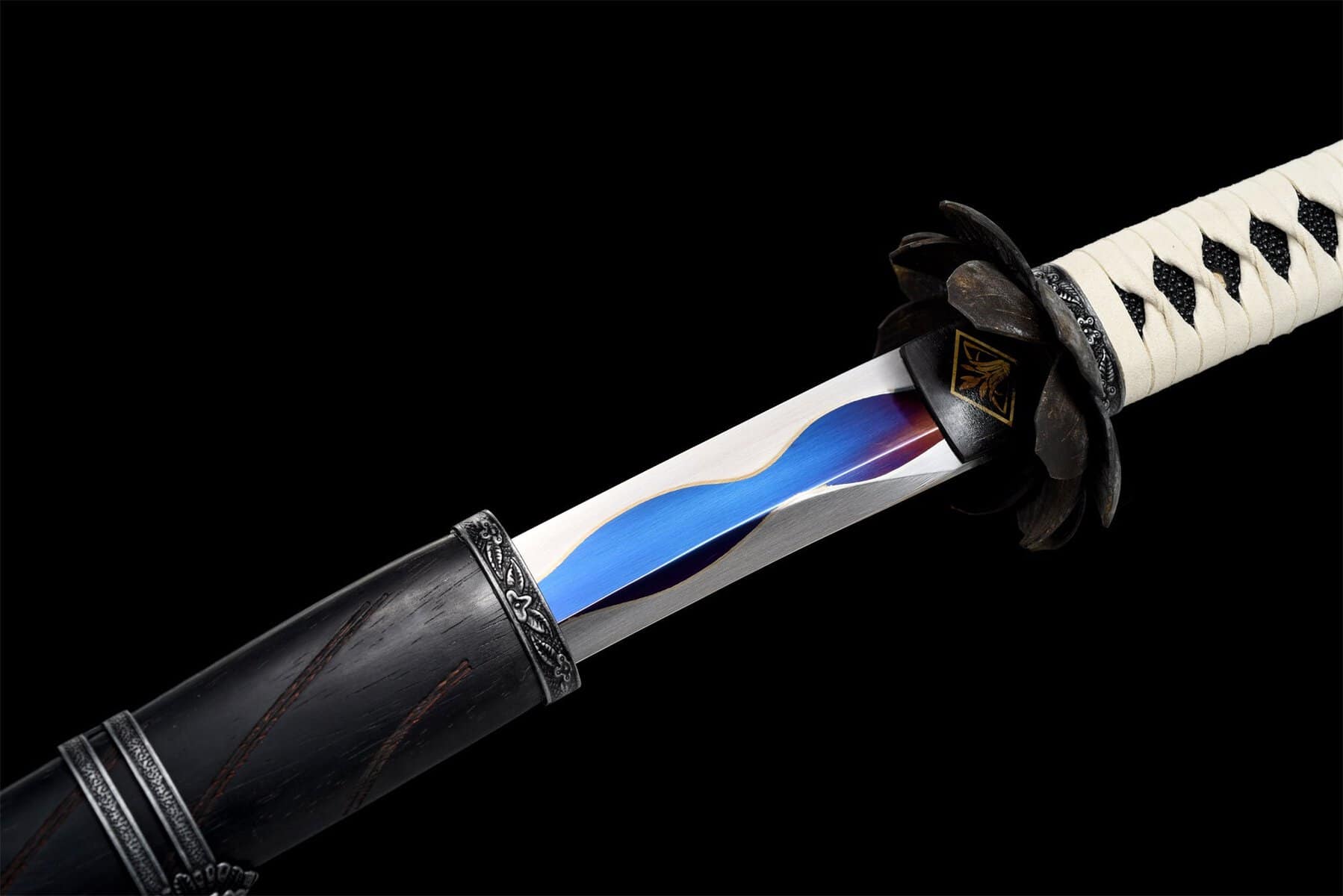 Sekiro Shadows Die Twice white and purple katana replica