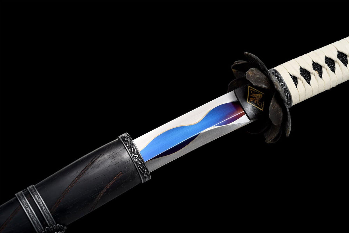 Sekiro Shadows Die Twice white and purple katana replica