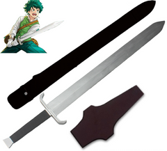 My Hero Academia Midoriya sword replica with sheath and plaque