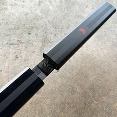 Naruto Sasuke Kusanagi Grass Cutter sword replica with black scabbard