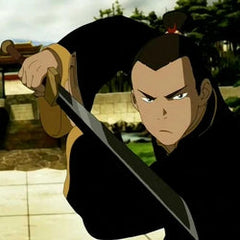 Avatar Sokka Space Sword Jian replica in black carbon steel