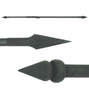 Full-scale 300 Spartan warrior spear replica with carbon steel blade