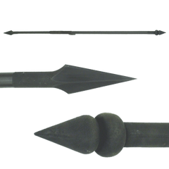 Full-scale 300 Spartan warrior spear replica with carbon steel blade