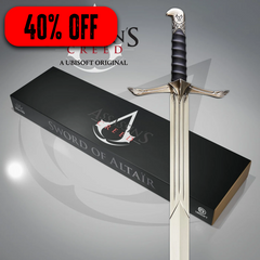 Assassin's Creed Altaïr sword replica with angular eagle-inspired guard