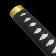 Black Clover Yami Sukehiro katana replica with dark hilt and black sheath