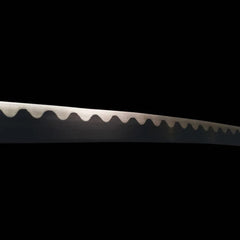 Black Clover Yami Sukehiro katana replica with dark hilt and black sheath