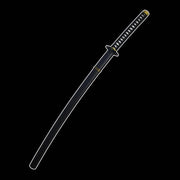 Black Clover Yami Sukehiro katana replica with dark hilt and black sheath